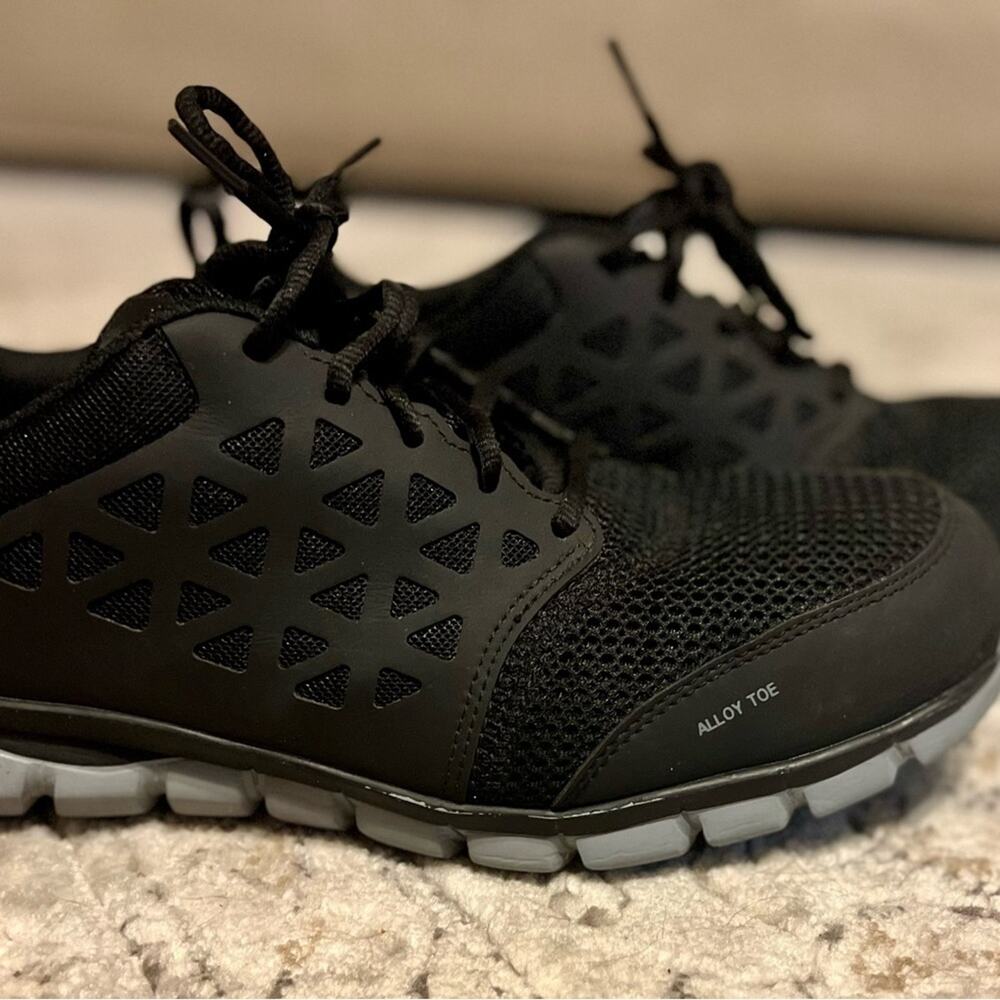 Reebok Men's Steel Toe Black Sublite Cushion Work Athletic Size 10